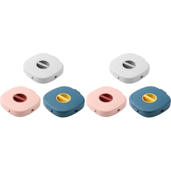 DOITOOL Charging Cable Organiser, 6 Pieces Cable Winder for Home Office Classroom, Cable Reel Small with Mobile Phone Holder, 7.2 x 7 x 1.5 cm Charging Cable Reel USB Cable Reel Cable Winder