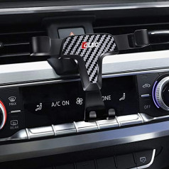 For A4 B9 / A5 F5 2017-2023 mobile phone holder, for vertical use only (carbon fibre colour)