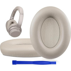 SOULWIT Protein Leather Replacement Ear Pads for Sony WH-1000XM3 (WH1000XM3) Over-Ear Headphones, Replacement Cushion with Soft Protein Leather, Noise Isolating Memory Foam