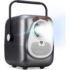 Acer - AOpen QF23s Powered by Acer LCD LED Projector - 1080p Full HD (1920 x 1080 Pixels), 6,500 LED Lumens, 1000:1 Contrast, Keystone, 2 x 3 Watt Speakers, HDMI (HDCP), WLAN, Silver, Portable/Mobile