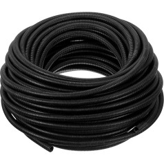 QUARKZMAN Wire Protection Tube 30 m - 10 mm, Wire Duct Hose, Cable Protector, Cable Sleeves, Flexible Electric Wire Protection