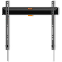 Vogel's TVM 3407 Fixed TV Wall Mount for 32-77 Inches, Secure Locking with ClickLoc, Ultra Flat (2.2 cm Wall Clearance), Maximum Load 50 kg, TÜV Certified, VESA 100 x 100 to 400 x 400