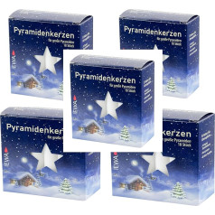 Eweka pyramid candles for large pyramids size 17.2x105 mm, 18 pieces in each package