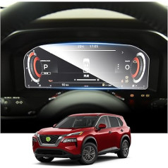 RUIYA 12.3 Inch Nissan X-Trail T33 2022 2023 2024 Navigation Screen Protector Compatible with Nissan X-Trail T33 Protective Film GPS Screen Protector 9H Scratch-Resistant Car Navigation Glass