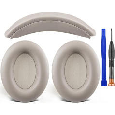 SOULWIT Ear Pads + Headband Headband, Replacement Kit for Sony WH-1000XM3 Over-Ear Headphones, Replacement Headband Pads & Ear Pads Repair Part