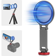 BRDRC Cold Shoe Mobile Phone Holder, Tripod Holder for iPhone Magsafe Magnetic Hot Shoe Camera Adapter with 1/4 Inch Screw Hole for DJI Ronin Samsung Canon Nikon DSLR Photography Accessories