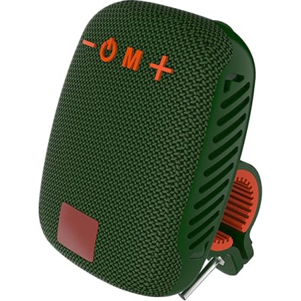 Bicycle Bluetooth Speaker, Wireless Handlebar Speaker with FM Radio, Supports Pairing, Hands-Free Calls, Card Insert, IPX5 Waterproof for Cycling, Hiking