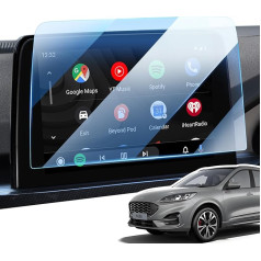 LANGBEAN Screen Protector for Ford Puma MK2 / Kuga 3 / Focus MK4 / Fiesta MK8 / Ecosport / Transit, 9H Tempered Glass Screen Protector, Anti-Fingerprint Protective Film, 8 Inch SYNC 3 Navigation