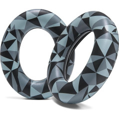 WC PadZ Momentum 4 - Improved Replacement Ear Pads for Sennheiser Momentum 4 by Wicked Cushions | Improved Comfort and Sound Isolation | Geo Grey
