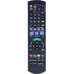 N2QAYB001058 Universal-Fernbedienung kompatibel für Panasonic DMR-HWT150 DMRHWT150 DMR-HWT250 DMR-PWT550 DMR-PWT655 DMR-BWT850 Blu-ray Disc Player Controller