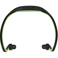 Topiky Bluetooth Headset, Sport Wireless Bluetooth 4.1 Neckband Headphones Stereo Headphones Headset with Microphone, TF Card Slot and Hands-Free Function (Green)