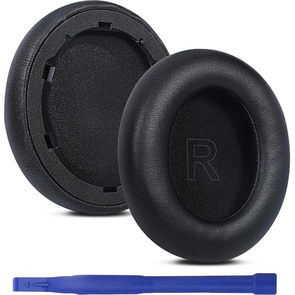 Aiivioll Soundcore Life Q30 Q30bt Q35 Replacement Ear Pads with Protein Leather Memory Foam for Soundcore Q30 Q30bt Q35 Black