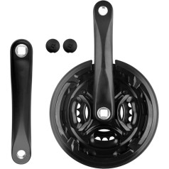 Zjyufy Bicycle Crank 170 mm Mountain Bike Crank 24 34 42 T Bicycle Crank Set Carbon Steel Crank Arms for 8 Speed MTB