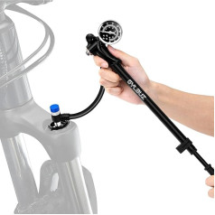 Gylbuz High Pressure Shock Pump: Bicycle Shock Air Pump with Pressure Gauge 400 PSI for Fork and Rear Suspension, Mini Mountain Bike Pump Fits Schrader Valve