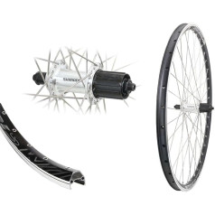 Bärwinkels 28 Inch Rear Wheel DMS19 622-19 Black Shimano FH-TX500 Silver 8-10 Speed TX500