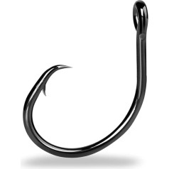 ZENGXJYCQINGJIANG Angelhaken Fish Trip Circle Hooks 3X Starker Salzwasser-Angelhaken Lebendköder for Wels, Tarpon, Marlin und Tiefseeangeln auf Schwertfisch Angelhaken-Set(Size4-0)