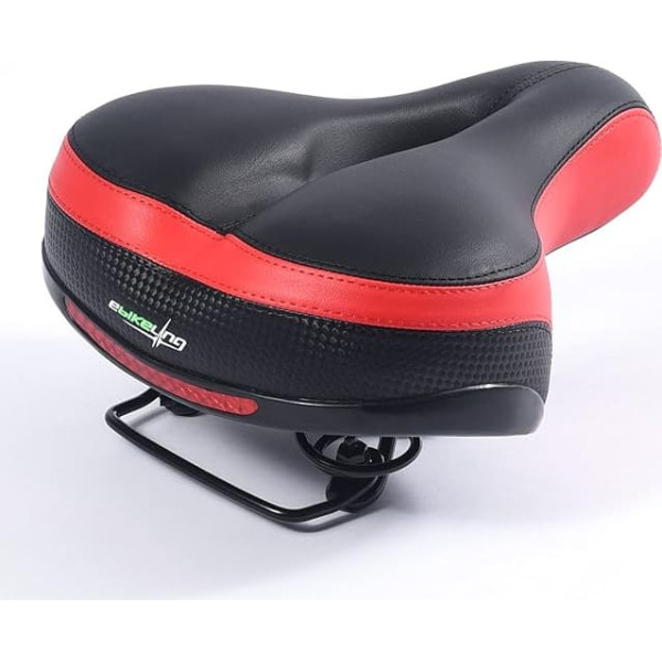 EBIKELING Fahrradsitz, doppelt, stoßdämpfend, weich, bequem, gepolstert, für Männer und Frauen, Komfort – Memory-Schaum, universelle Passform, Fahrradsattel für Training, Outdoor, Mountainbikes