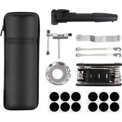 Harilla Bike Tool Kit Bike Repair Kit Multifunction Portable Comfortable Handle with Carry Bag Bicycle Tyre Kit