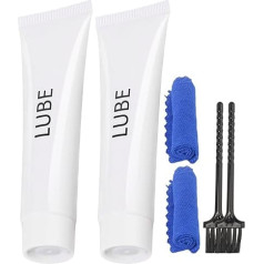 Fitness Laufband Gleitmittel für Spirit Sole Fitness Laufband, die meisten Marken Fitness Laufband Wartung mit Reinigungstuch und Bürste, 2 Stück