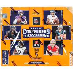 2024 Panini Contenders Football Trading Card Box (five autographs per hobby box)