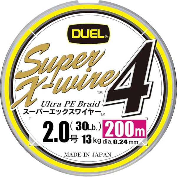Duel Super X-wire 4 Braided Line 200 M 0.240 mm
