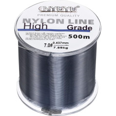 PATIKIL 547Yard/1640FT Nylon Fishing Line 17Lb Monofilament Fluorocarbon Coated Grey