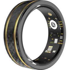 Smart Rings for Men Smart Ring Android iOS Activity Tracker Pedometer Heart Rate Monitor Sleep Tracker Health Tracker Heart Rate IP68 Waterproof Fitness Ring Men Women Large Smart Ring
