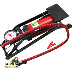 Abaodam Tragbare Hochdruck Fußpumpe für Fahrzeuge Multifunktionale Bodenpumpe für Auto Fahrrad und Motorrad Langlebige Materialien Rutschfester Fußschalter Einfach zu Bedienen