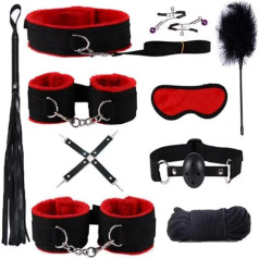 QiKKago 10 STK Rotes Nylon Sports Yoga Pilates Set, rote Boxhandschuhe, roter Gtel, Schlafspiegel, Paar Geschenk -DE-K24