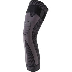 YXADGML Knieschoner 1 Paar Kompression Knie Hülse Hosenträger Laufen Volleyball Tennis Sport Lange Bein Ärmel Abdeckung Bein Warm Halten(Black,XL weigth 70-85KG)