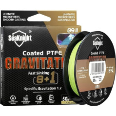 SeaKnight Gravity G9 9 Strands Braided Fishing Line Fast Sinking 150m/300m Multifilament PE Lines 8+1 Cored Wire Smooth Saltwater Long Casting Sea Fishing Carp Fishing