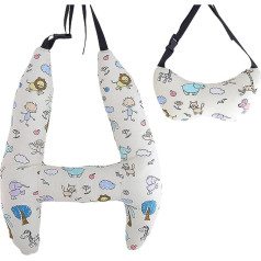 Kinder-Nackenkissen für Reisen, H-Form, Reisekissen für Flugzeuge, weiches Auto-Kopfstützenkissen, atmungsaktiver Nacken zum Schlafen, Flugzeug