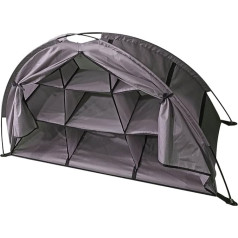 Shanrya Camping Storage Organiser, 9 Shelves, Easy Travel, Collapsible, Tidy Organisation, Camping Storage Tent for Outdoor Use