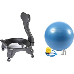 Durable Yoga Ball Chair for Adults - Balance Exercise Ball Seat with Base for Core Strengthening, Office Use, Fitness and Physical Therapy
