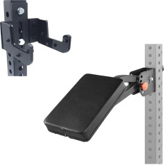 AHTAPFON Chest Support Attachment for Power Rack, with Hook for Placing Barbells, 5 Angle Adjustable Depth Squat Rack Attachment for Home Gym, Fits 16 & 18 & 26 mm Holes