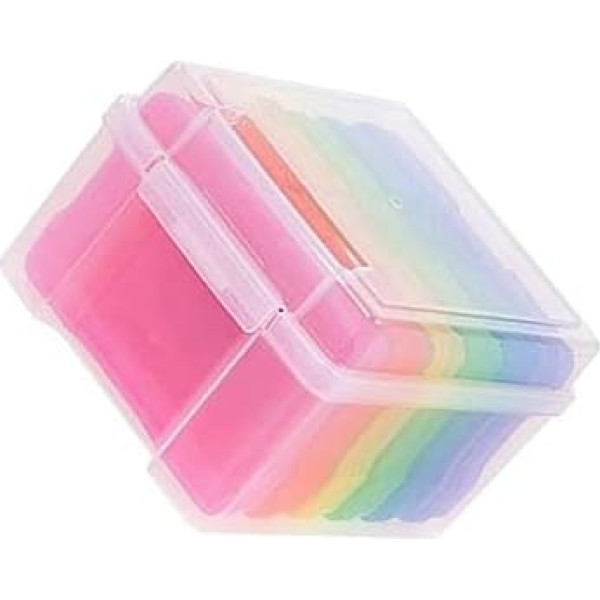 Hemobllo 1Satz Karten Organizer Box Teiliges für Grußkarten und Postkarten Transparente Aufbewahrungsbox mit Abnehmbaren Trennwänden zum Ordnen und Speichern