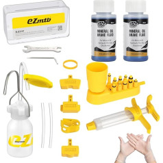 TorchPilot Bicycle Brake Bleeding Set for Magura Hydraulic Disc Brakes with 120 ml Mineral Oil Brake Fluid