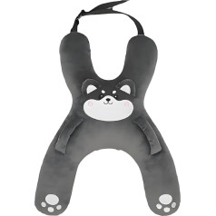 Nackenkissen Auto Kinder Reisekissen H-Form Samt Atmungsaktiv Nackenstütze Autofahrt Flug Nackenschmerzen Rutschgefahr Autokissen Kinder