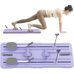 Zunishaone Pilates-Trainer-Set, Pilates-Trainingsbrett für Damen, zusammenklappbares Fitnessgerät für Körperstärken und komplettes Training