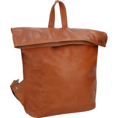 Gusti Moreno A. Women's Leather Bicycle Backpack with Plate Leather Backpack City Backpack Brown Leather, brown