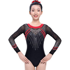 Rinkhockey Gymnastik-Trikots For Damen Und Mädchen, Spandex, Handgefertigt, Wettkampfkleidung, Wintersport-Trainingskleidung