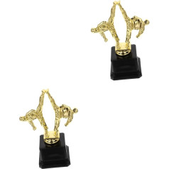 SWAYVES Taekwondo Trophy Sports Player Statue Football Medal Football Sports Boxenard Trophy Cups Nursery Trophy Pack of 2