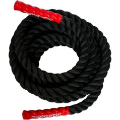 POWERSHOT Wave-shaped Rope - Fitness Strength Training 9 m x 38 mm Cardio and Strength Training