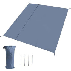 Zelt Bodenschutz Camping | Outdoor Unterlage Zeltteppich Campingdecke,Reißfeste Schnelltrocknende Matte mit Aufbewahrungstasche, Schlafunterlage für verschiedene Einsätze wie Terrasse, Wandern, Balkon