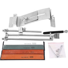 Edelstahl -Fixwinkel -Schärfen System 4 Breitsteine ​​Küchenmesser Spitzer für den Heimgebrauch