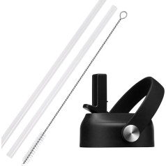 DIGJUPER Strohhalm-Deckel für isolierte Wasserflasche, BPA-frei, Ersatz-Trinkhalmkappe mit 5,6 cm Durchmesser für breite Öffnung, 81,3 cm, 101,6 cm, 1,8 l