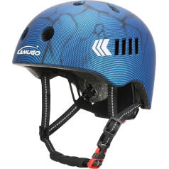 KAMUGO Kleinkindhelm für Kinder im Alter von 2–8 Jahren, für Mädchen und Jungen, verstellbarer Helm, Multisport, Fahrrad, Skateboard, Skaten, Roller, Radfahren, Inline-Skates