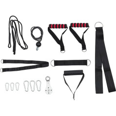 WESIEVYA 1 Set Fitness Equipment for Triceps Ropes Kit Cable Machine Attachment for Training Pull Handles