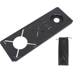 Drfeify Camping Table Top, Portable Camping Table Top Made of Stainless Steel for Water Supply Devices with 65 mm Diameter