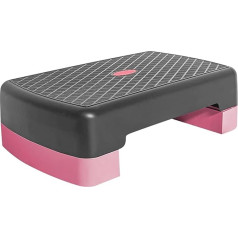 Übungsschritt – verstellbare Trainingsplattform | Übungs-Stepper von 43,7 cm (17,7 Zoll) mit Pads ohne Verrutschen | Höhenverstellbare Fitness-Schrittbank | Trainingsausrüstung